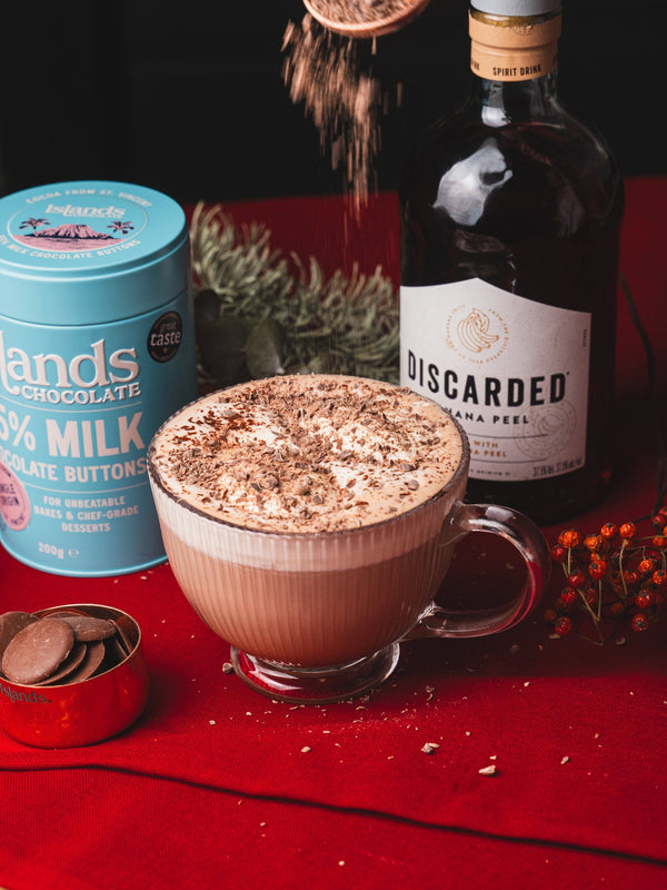Banana Rum 55% Milk Hot Chocolate