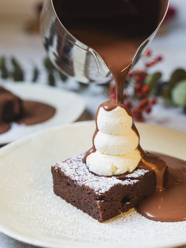 Chantilly Snowman Brownies