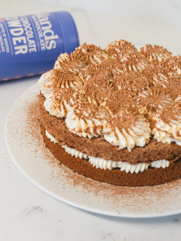 CHOCOLATE GENOISE WITH MASCARPONE