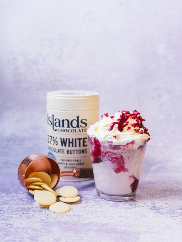 37% White Chocolate &amp; Mixed Berry Frappe