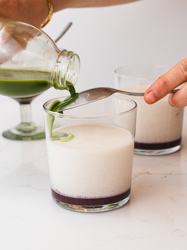 White Chocolate  Raspberry Matcha Frappe