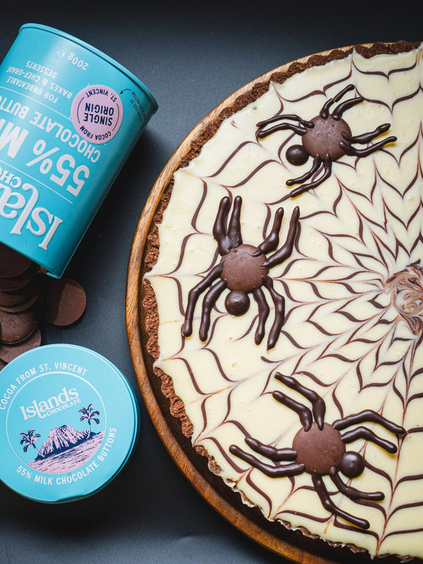 triple chocolate halloween tart