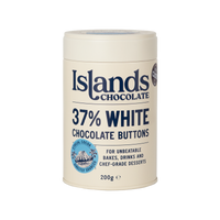 37% White Chocolate Buttons (Giant) - 200g Tin