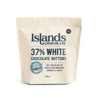 37% White Chocolate Buttons (Giant) - 2kg Bag