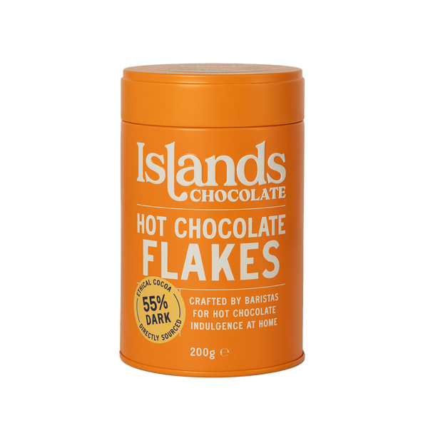 55% Dark Hot Chocolate Flakes - 200g Tin
