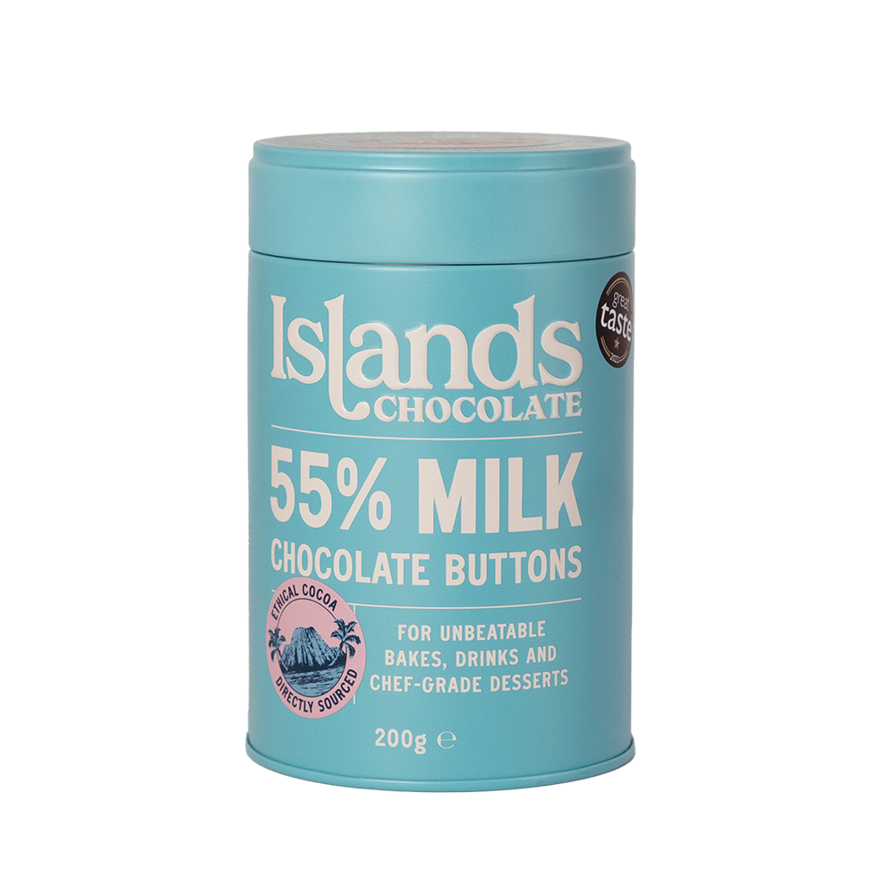 55% Milk Chocolate Buttons (Giant) - 200g Tin