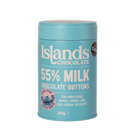 55% Milk Chocolate Buttons (Giant) - 200g Tin
