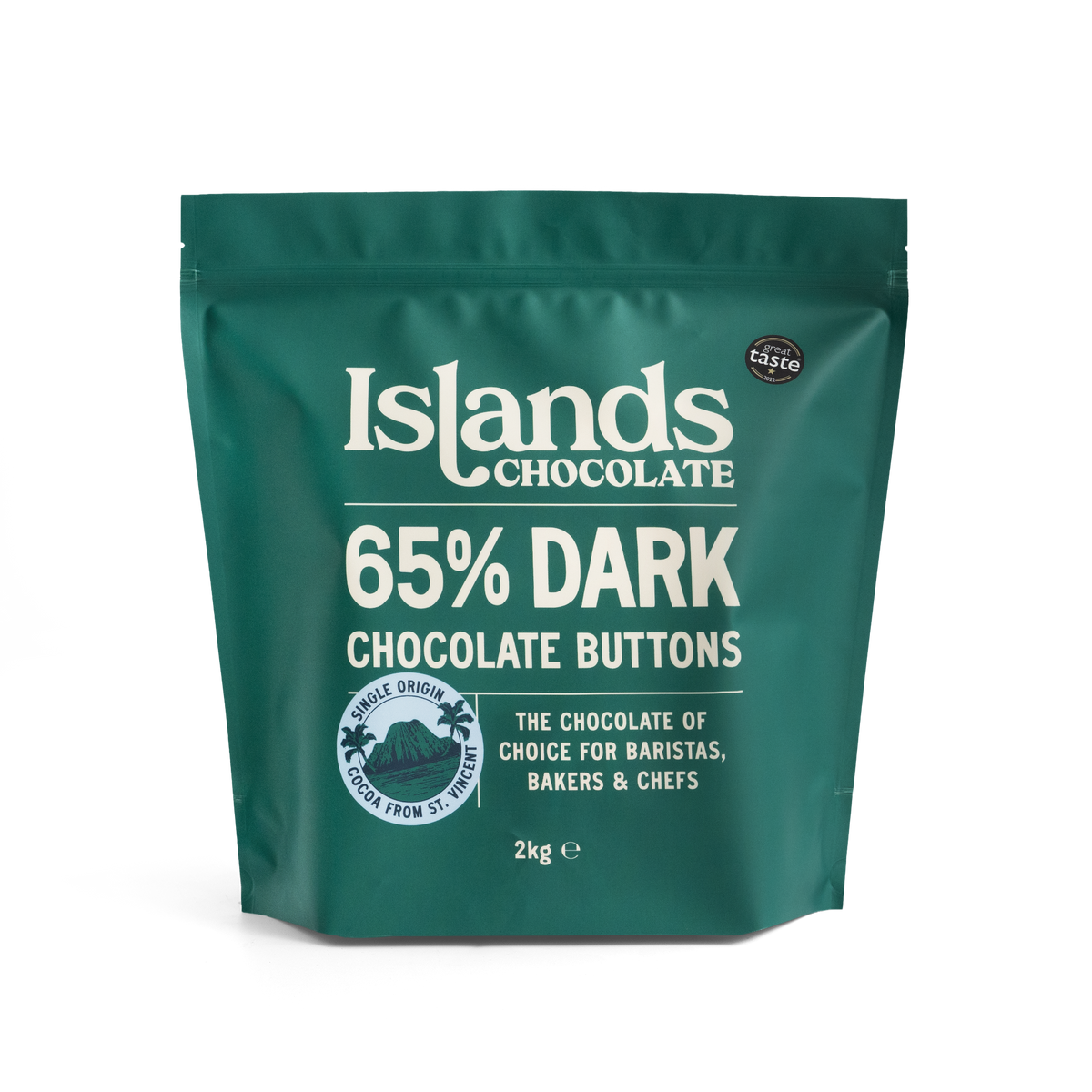 65% Dark Chocolate Buttons (Mini) - 2kg Bag