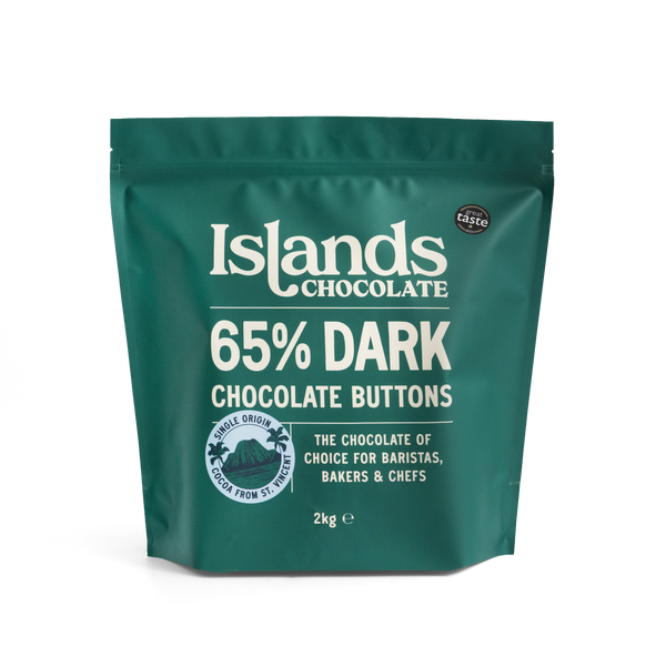 65% Dark Chocolate Buttons (Mini) - 2kg Bag