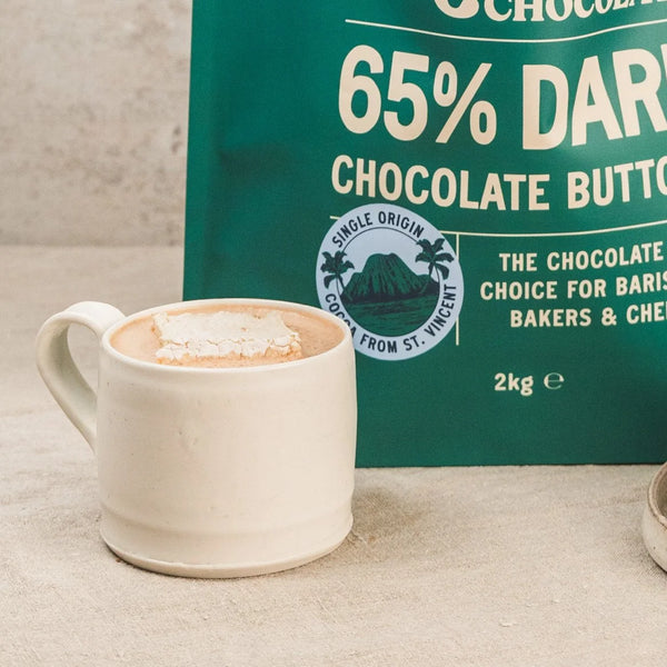 65% Dark Chocolate Buttons (Mini) - 2kg Bag