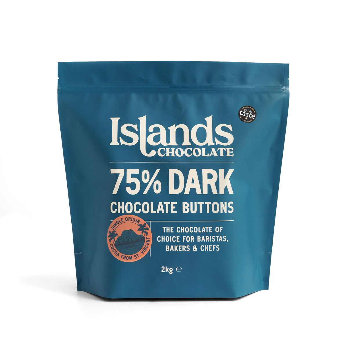 75% Dark Chocolate Buttons (Mini) - 2kg Bag