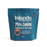 75% Dark Chocolate Buttons (Mini) - 2kg Bag