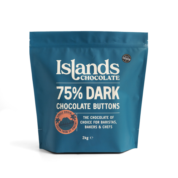 75% Dark Chocolate Buttons (Mini) - 2kg Bag