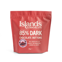 85% Dark Chocolate Buttons (Mini) - 2kg Bag