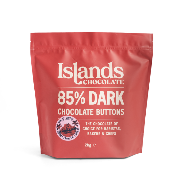 85% Dark Chocolate Buttons (Mini) - 2kg Bag