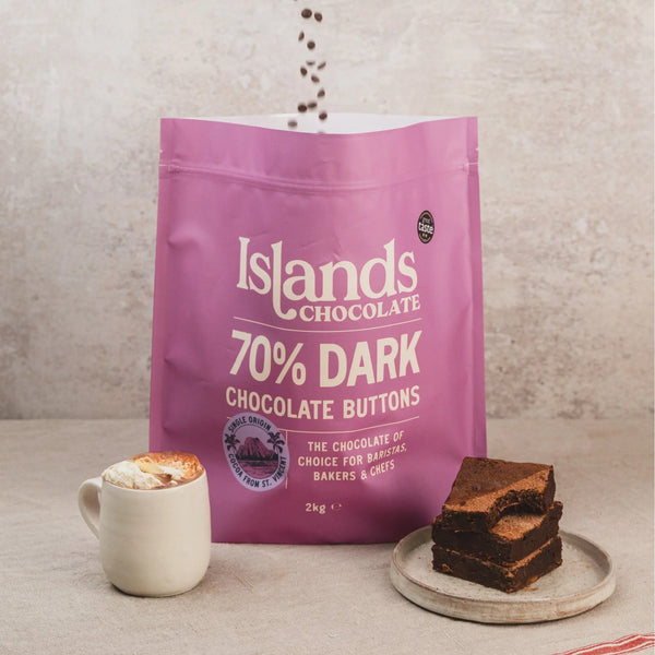 70% Dark Chocolate Buttons (Mini) - 2kg Bag